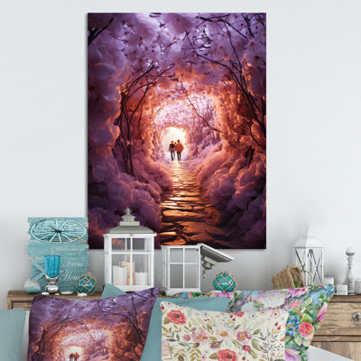 " Couple In Purple Ethereal Glow "