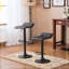 Swivel Bar Stools (Set of 2) – Bonded Leather, Adjustable Height – 360° Rotation