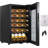 16.9'' 24 Bottles Wine Refrigerator (40°F To 65°F) With Upgraded Compressor Cooling Digital Temperature Control Mini Wine Cellar