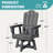 Hdpe Outdoor Swivel Dining Chair Gray Hdpe Frame Swivel Dining Chair With Cloud Backrest-95132515