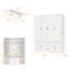 Armoire 6 tiroirs 2 tiroirs avec rangement solide-205963564
