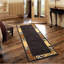 Tapis noir à imprimé animal 2 pi 7 po x 7 pi 3 po