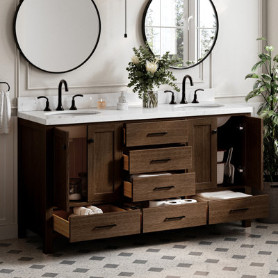 Amariani 66.25'' Double Bathroom Vanity with Top