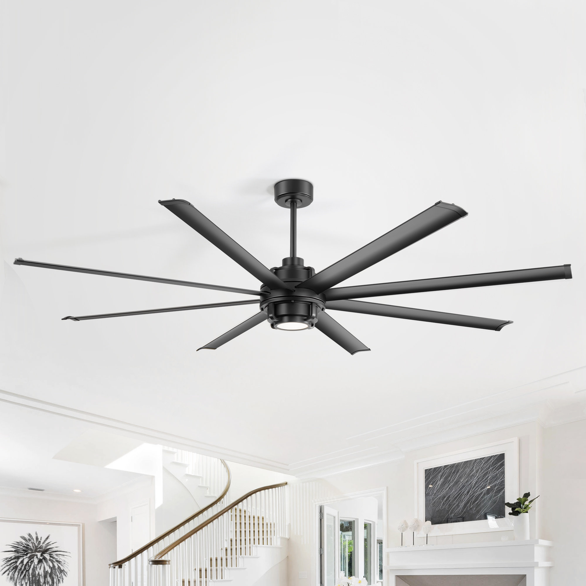 Low cheapest Profile Ceiling Fan w/ Reversible, Dimmable LED, 6 Speeds 72W 3 Colors (18