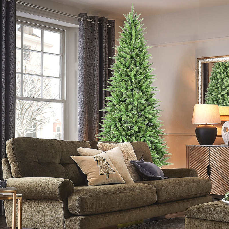  Arbre de Noël mince - 424 pointes, branches en PE + PVC, 88'