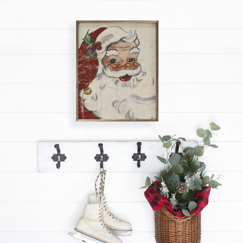 Rosy Cheeks Santa, 10" H x 8" W x 1" D