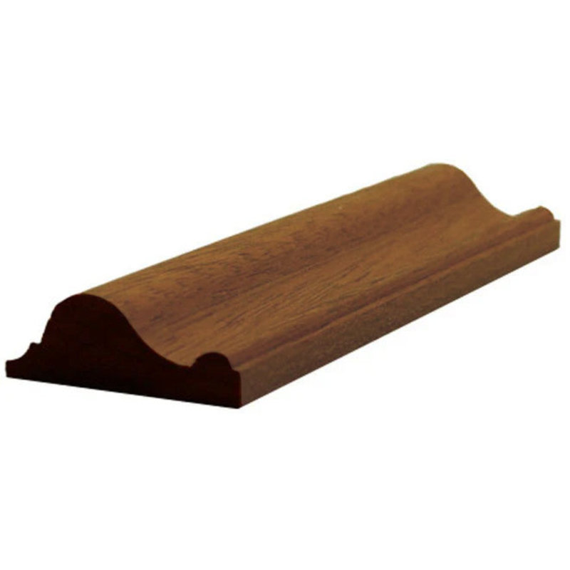 Moulure de panneau de 1 1/2 po de largeur x 9/16 po de bordure. Sans finition, Acajou Sapele