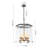 6-Light Clear Glass Shade Geometric Pendant