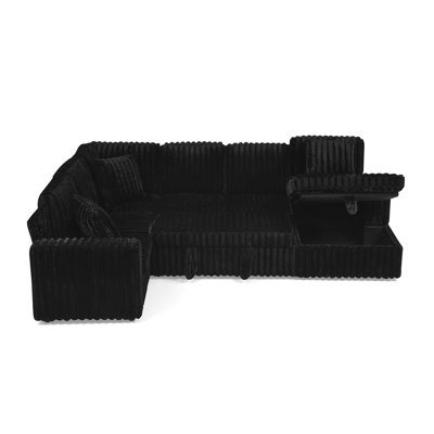 114" U-Shaped Sectional with Storage