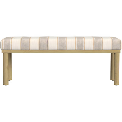 Homepop Oslo Upholstered Decorative Bench With Wooden Legs, Multi-Functional Ottoman And Entryway Seating -  Hokku Designs, BB114AB7123A4BB2A56057D879AD5E10
