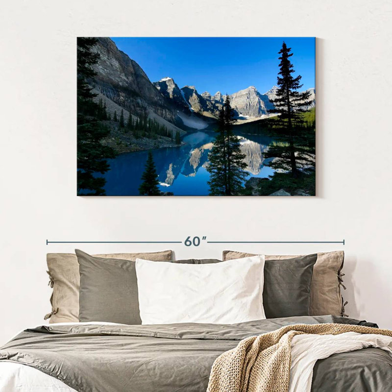 Alvord Peaceful Moraine Lake, H 32 po x l 48 po