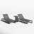 Gallatin Reclining Chaise Lounge with Table