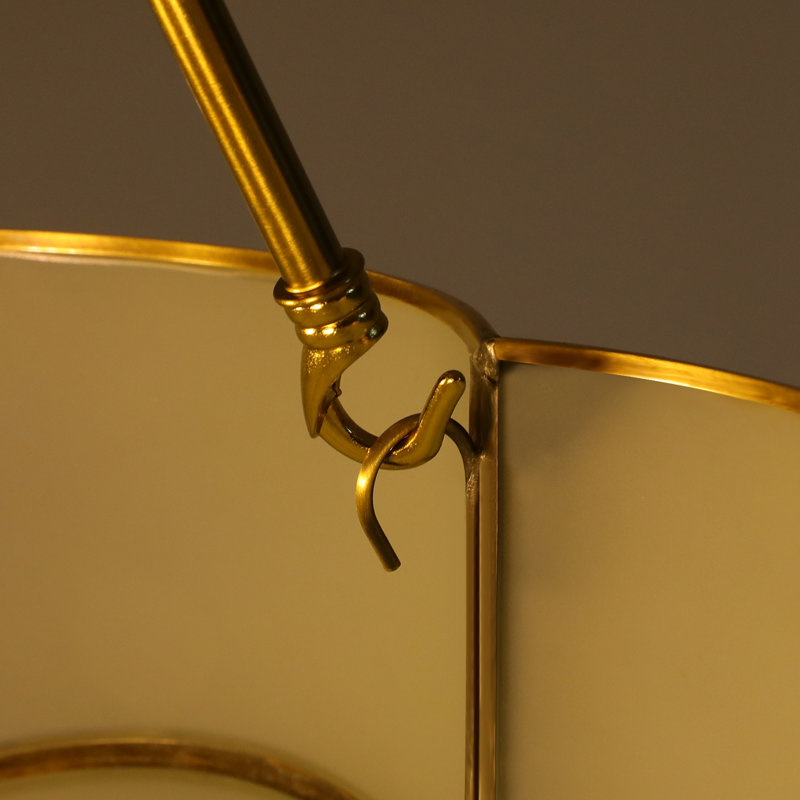 Plafonnier semi-encastré artistique en verre 23,62 "