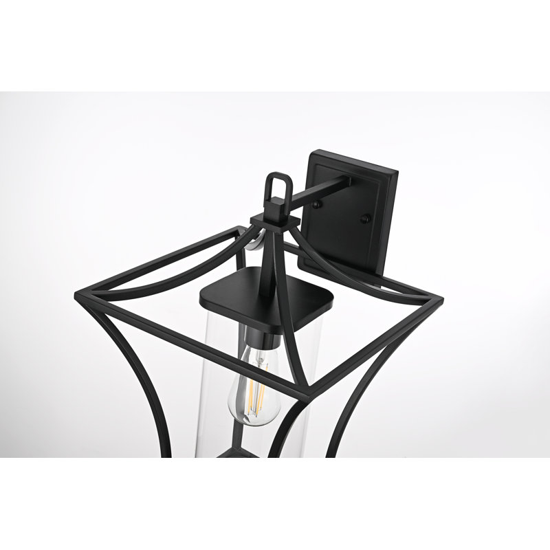 Belgrade Outdoor Wall sconce in Black, 21" H x 12" W x 13" D