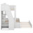 Twin Over Full Bunk Bed With Trundle And Storage Staircase, Full-Length Guardrails, Storage Shelves, And USB, No Spring Box Needed-1544466788