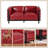 Faux Leather Loveseat-1577738035