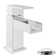 Quadrato Single-Hole Single-handle Bathroom Faucet with Drain Assembly