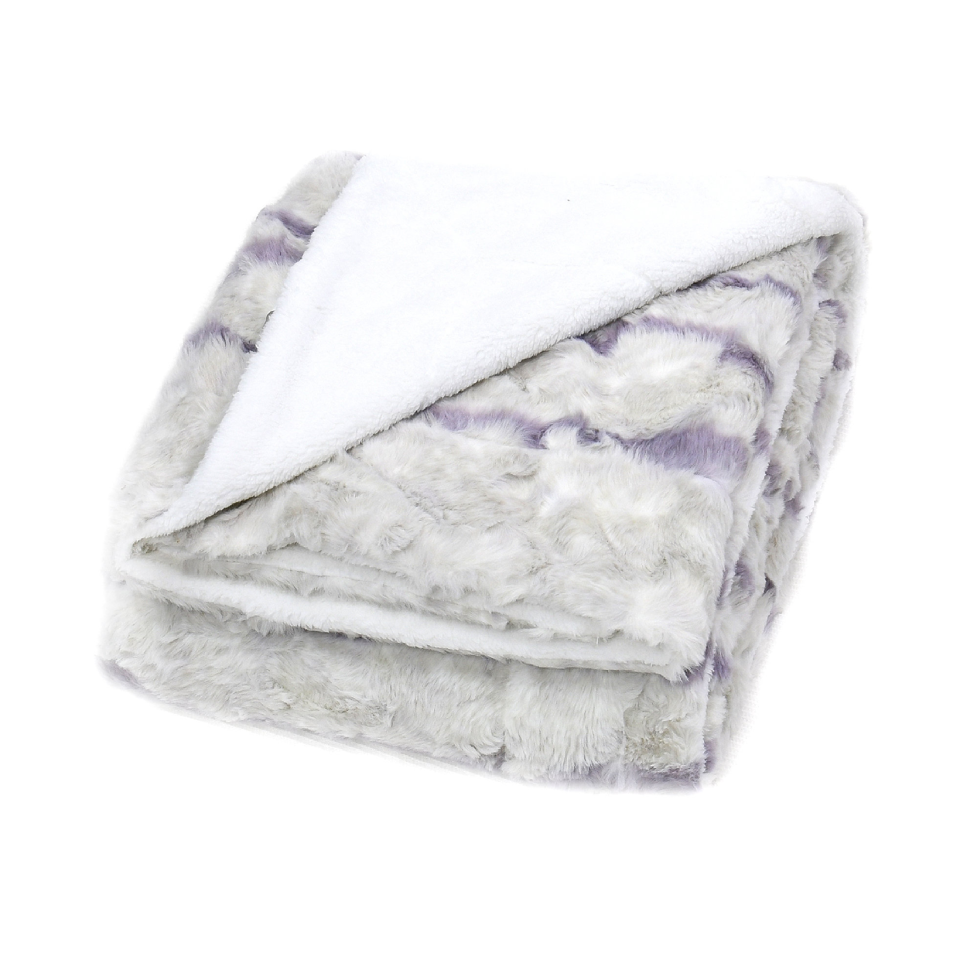 Madison park sachi oversized faux discount fur throw blanket in grey