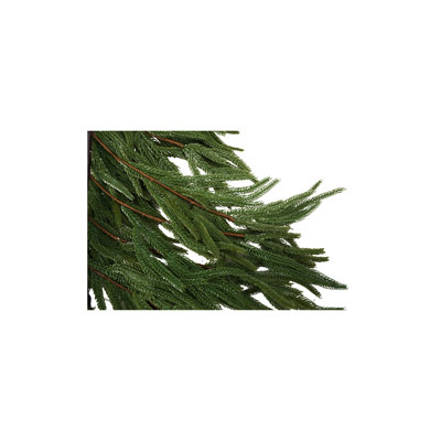 Evergreen Cypress Garland with Iron Accents
