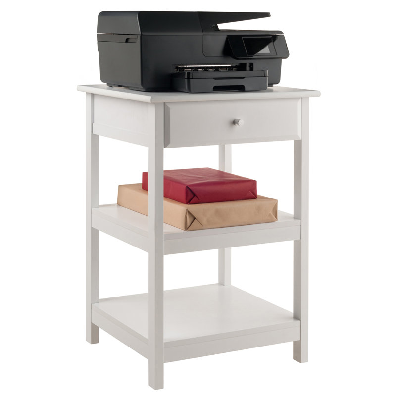 Cailen Etagere Storage Bookcase, White