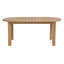 Table de salle à manger d'extérieur moderne en bois d'acacia avec plateau lisse et pieds robustes Modern Coastal