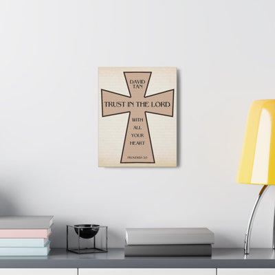 Trust In The Lord Proverbs - No Frame Print on Canvas