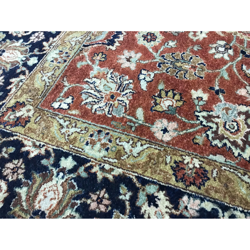 Brookhaven Oriental Area Rug in Rust/Navy