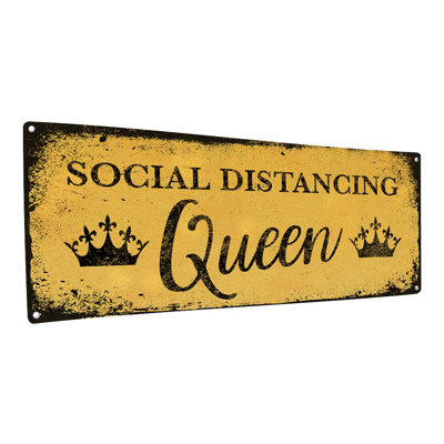 «Social Distancing Queen» sur métal