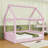 Full Upholstered Daybed with LED Light-1503821791