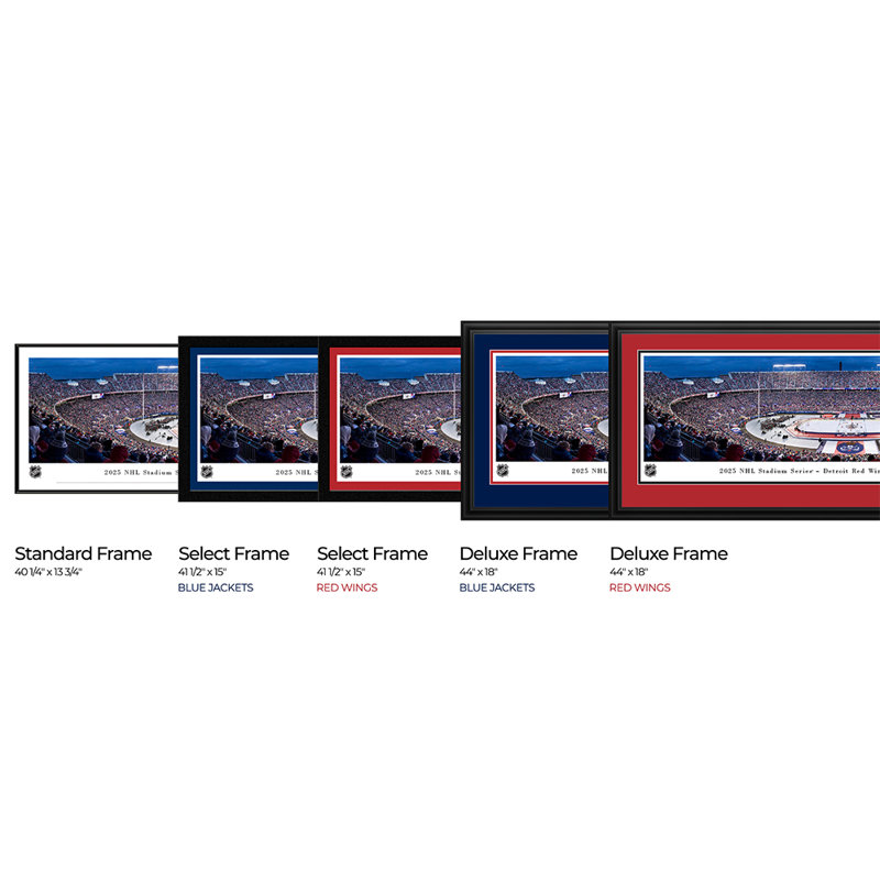 2025 NHL Stadium Series, Detroit Red Wings vs Columbus Blue Jackets - Unframed