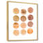 Cercle de douze nuances de brun - Impression sur toile-67465450-67465414