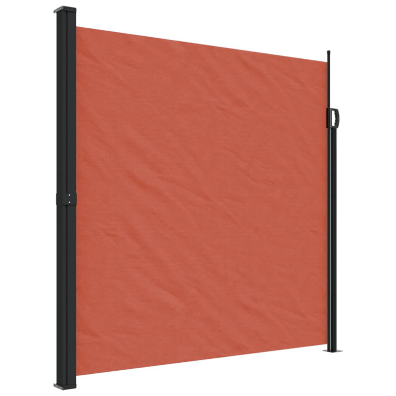 Retractable Side Awning, 200cm H x 500cm W, Black