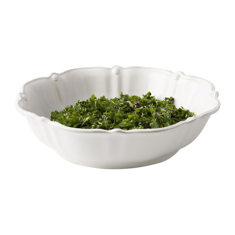 Berry & Thread Serving Bowl, Whitewash, 13"