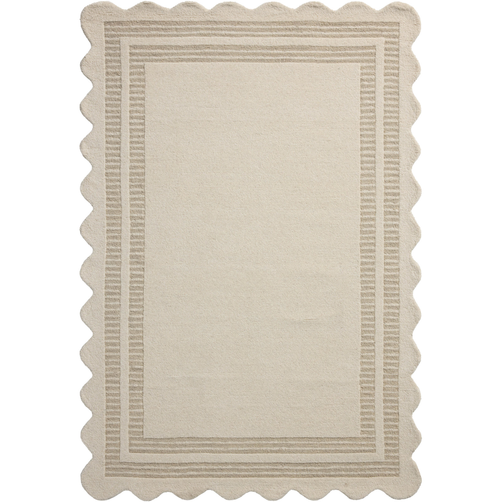 Scottie Area Rug, Rectangle 8'6" x 11'6", Ivory/Grey
