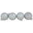 3'' Striped Glass Ball Ornament