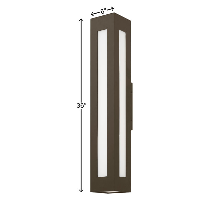 Dorian 2-Light Outdoor Sconce, Bronze