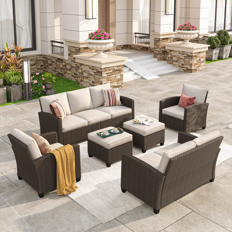Ensemble de conversation pour patio, Sable