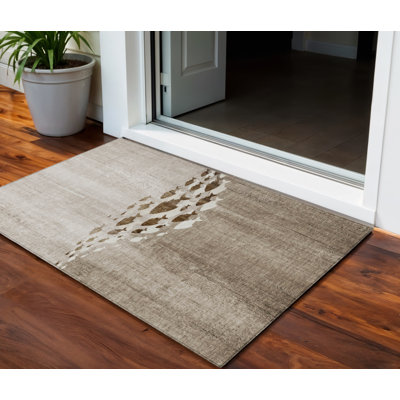 Tapis intérieur / extérieur 3 pi x 5 pi kaki nautique lavable