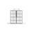 46" X 72" Shower Screen Walk-In Wet-Room Black