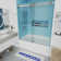 Opal Mirage MCOCOD 56-61" W x 66" H Double Sliding Smooth Anti-Collision Sliding Tub Door with 3/8"(10mm) Clear Glass