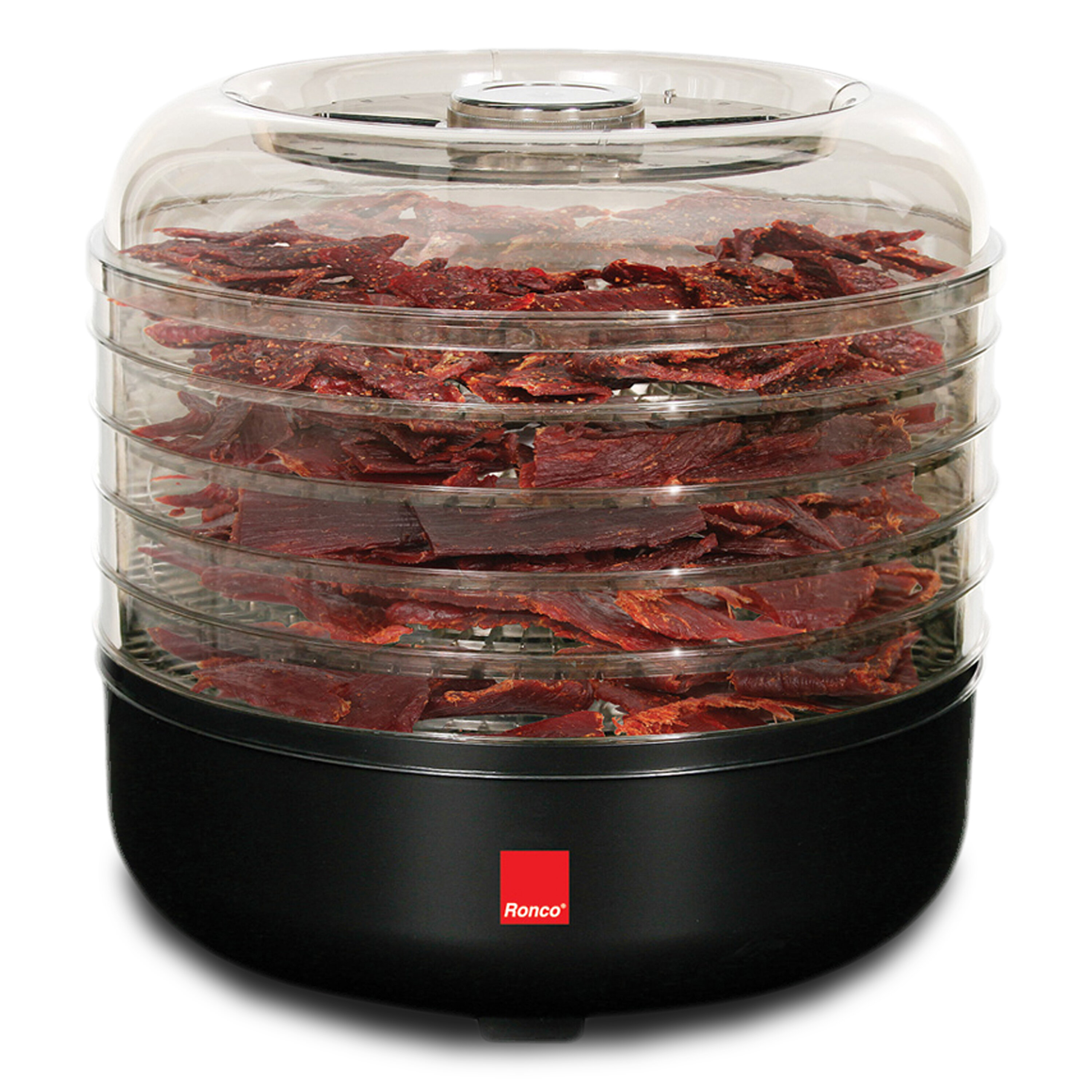 Ronco Beef Jerky Machine, 5Tray Dehydrator with 5Piece Kit, Food