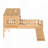 House Loft Bed with Slide and Playhouse Design, Star Moon-shaped Cutouts, LED Lights, No Box Spring Needed-538743517-538743519