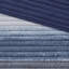 Ensemble de literie de qualité supérieure, mélange de coton en microfibre, style bleu marine élégant pour très grand lit