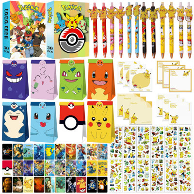 Pokemon Birthday Party Favors Gifts Supplies Decorations Set for 12 Kids