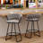 Upholstered Counter Stool With Metal Frame-87213695-87213683