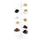 Metal Hat Rack Rotating Hat Display Rack Black-108771636