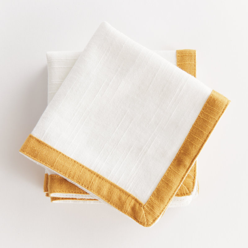 FERNBROOK COCKTAIL NAPKINS, White