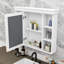 Armoire de rangement murale élégante avec porte miroir-340397718