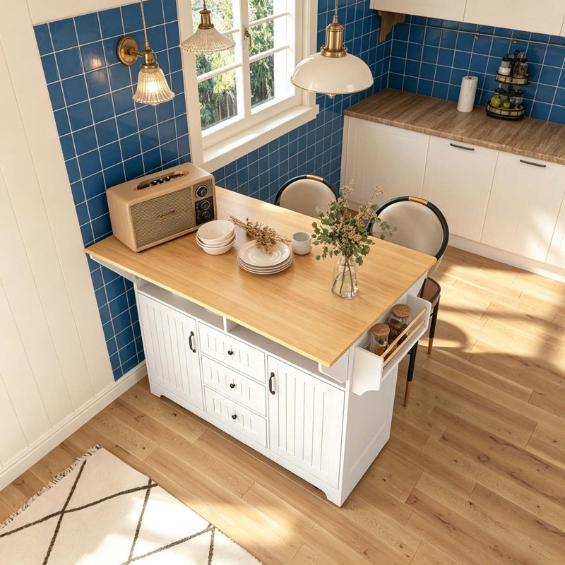 Îlot de cuisine, White
