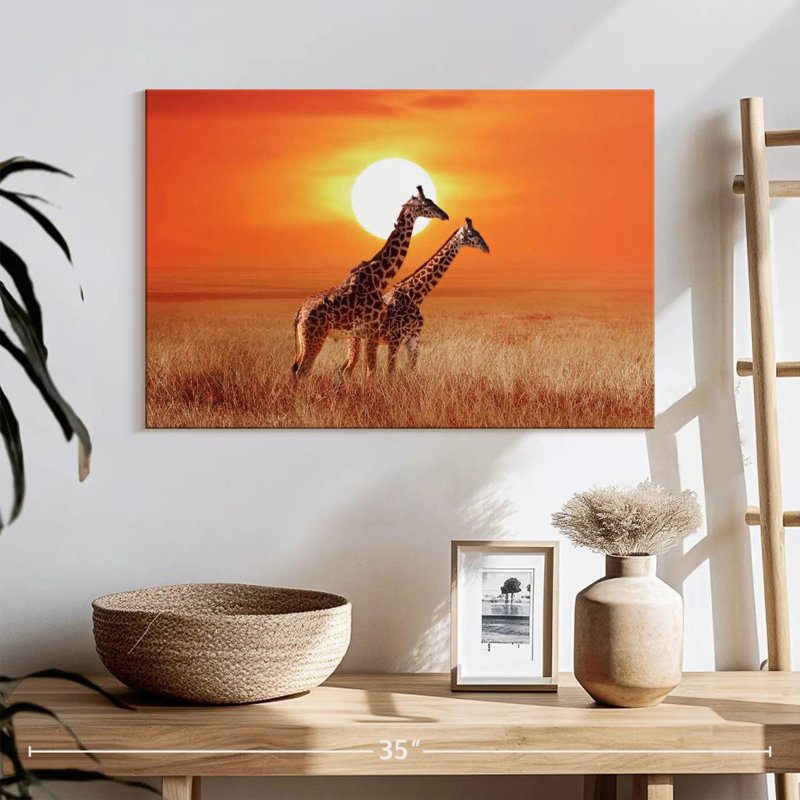 Girafes du Serengeti, H 16 po x l 24 po
